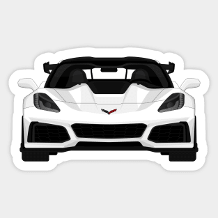 Z06 ZR1 WHITE Sticker